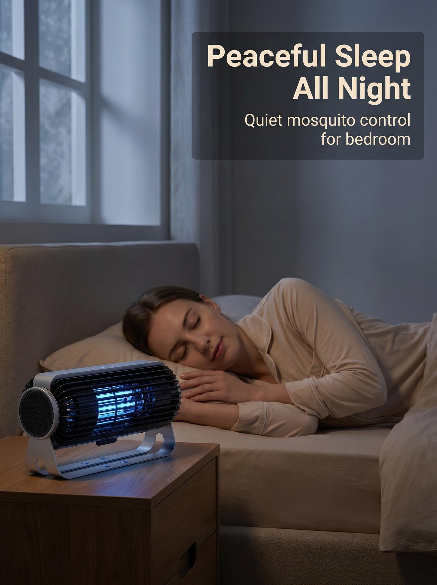 Desktop Multiform UV Physical Bug Zapper CCFL Purple Light Tube Suction Fan Auto Sensor Wall Mount for Home Office Bedroom