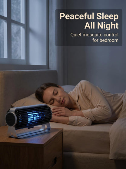 Desktop Multiform UV Physical Bug Zapper CCFL Purple Light Tube Suction Fan Auto Sensor Wall Mount for Home Office Bedroom