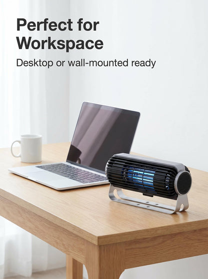 Desktop Multiform UV Physical Bug Zapper CCFL Purple Light Tube Suction Fan Auto Sensor Wall Mount for Home Office Bedroom