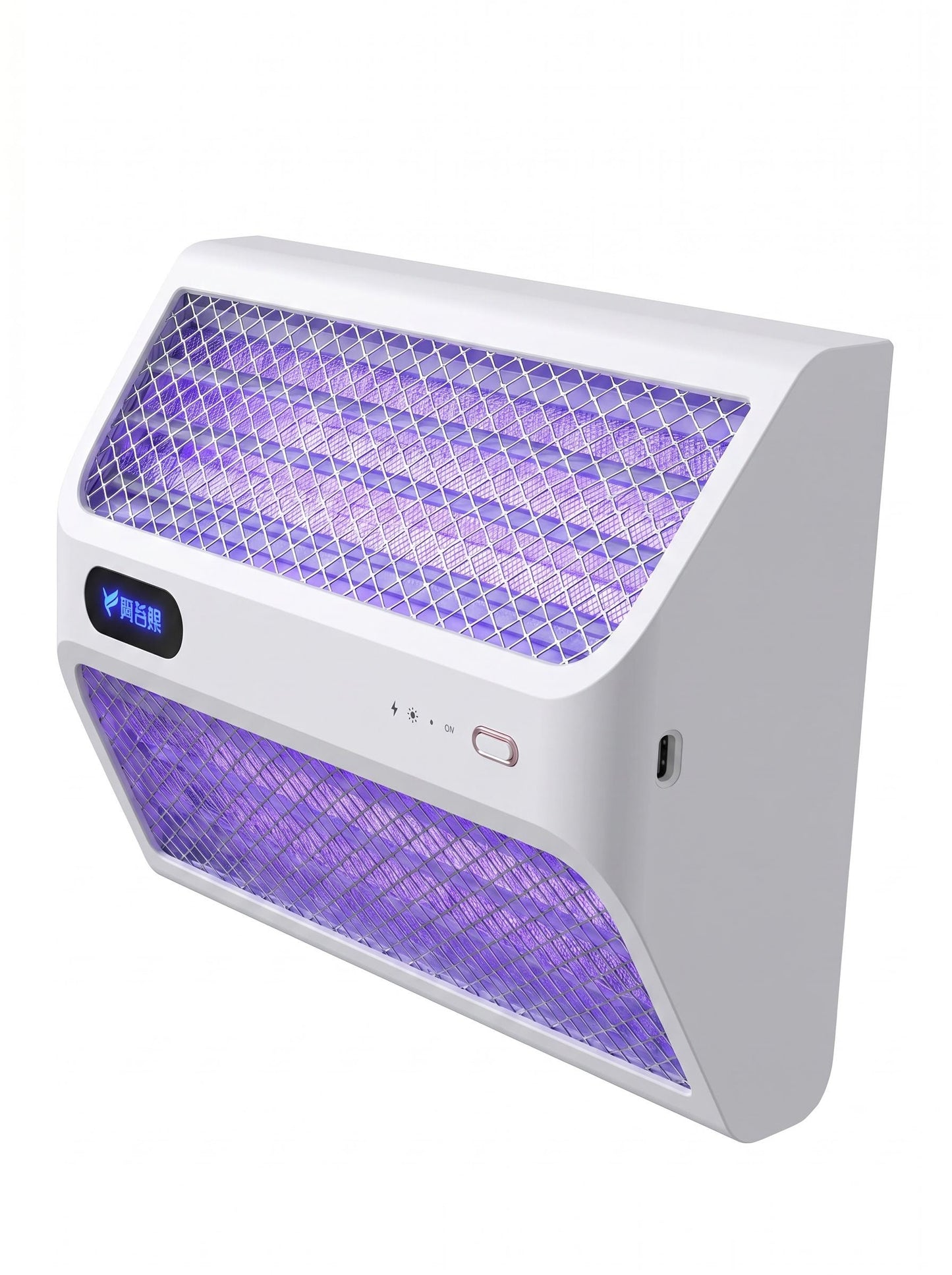 3-in-1 Wall Mounted Standing Desktop UV Electric Shock Bug Zapper Dual Sides UV Light Auto On Off Photocatalysis Mosquito Killer for Home Restaurant Office