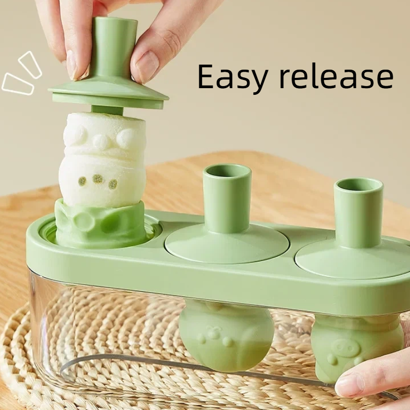 Cute Bear Popsicle Mold | Silicone Ice Pop & Dessert Mold