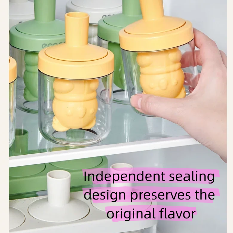 Cute Bear Popsicle Mold | Silicone Ice Pop & Dessert Mold