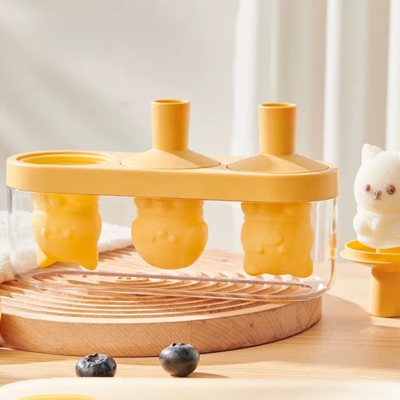 Cute Bear Popsicle Mold | Silicone Ice Pop & Dessert Mold