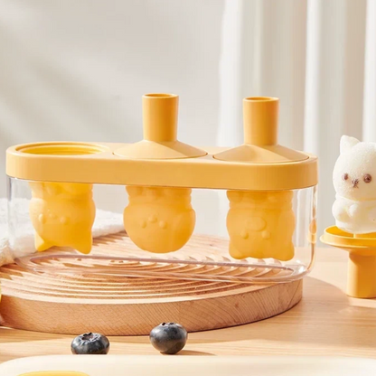 Cute Bear Popsicle Mold | Silicone Ice Pop & Dessert Mold