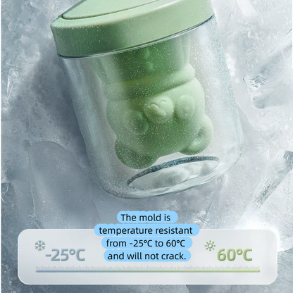 Cute Bear Popsicle Mold | Silicone Ice Pop & Dessert Mold