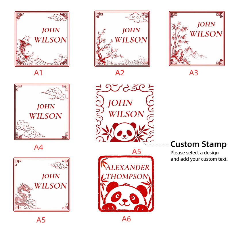 Custom Chinese Name Seal Stamp | Personalized Signature Stamp