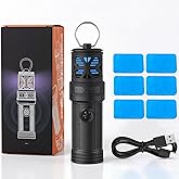 Rechargeable Tiny Mosquito Repeller 329°F Heating 30ft Protection Zone Ultra Mini with Camping Light Magnetic Design for Outdoor Camping Backpacking